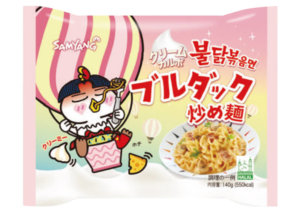 韓国商店 イルソイルソの『ブルダック 炒め麺(袋) クリームカルボ』